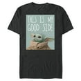 thumbnail image 1 of Star Wars The Mandalorian The Child This Is My Good Side - Short Sleeve Blended T-Shirt for Adults - Customized-Dark Heather, 1 of 5