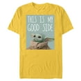 thumbnail image 1 of Star Wars The Mandalorian The Child This Is My Good Side - Short Sleeve Blended T-Shirt for Adults - Customized-Yellow, 1 of 5