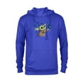 thumbnail image 1 of Star Wars The Mandalorian The Child with Blue Butterflies - Pullover Hoodie for Adults - Customized-Royal, 1 of 5