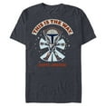 thumbnail image 1 of Star Wars The Mandalorian The Is The Way Galaxy’s Greetings Standard - Short Sleeve Blended T-Shirt for Adults – Customized-Navy Heather, 1 of 5