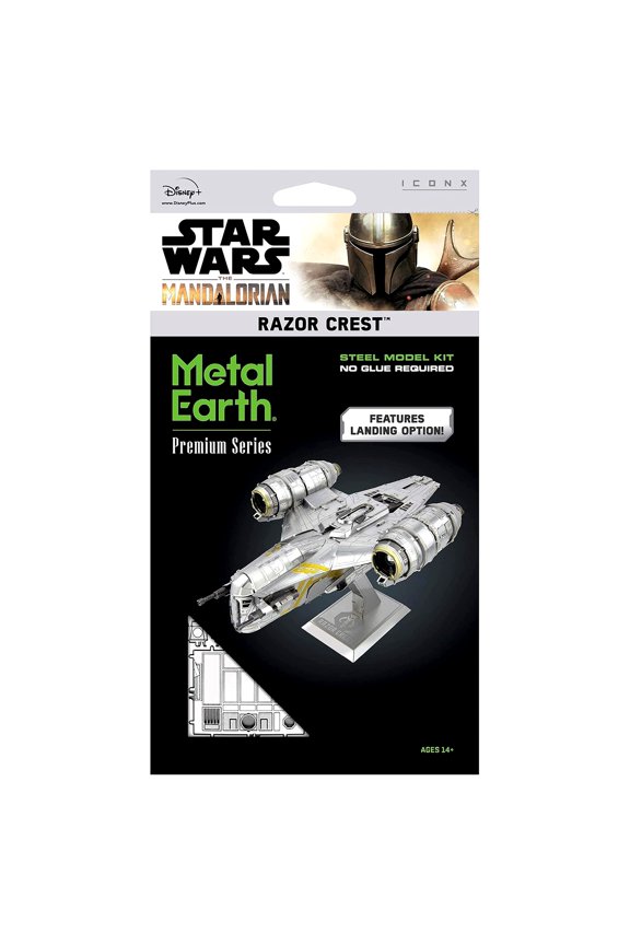 The Mandalorian Razor Crest Star Wars Metal Earth 3D Puzzle Premium Model Kit, 3D puzzle, puzzle for adults, 3D puzzle assembly, Christmas Gift, DIY