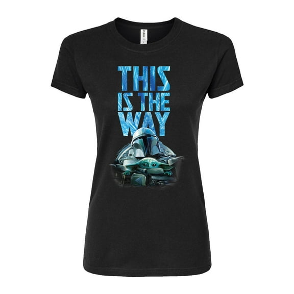 Star Wars - The Mandalorian This Is The Way Hyperspace  - Juniors Fitted Short Sleeve Graphic T-Shirt