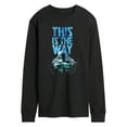thumbnail image 1 of Star Wars - The Mandalorian This Is The Way Hyperspace - Men's Long Sleeve Graphic T-Shirt, 1 of 5