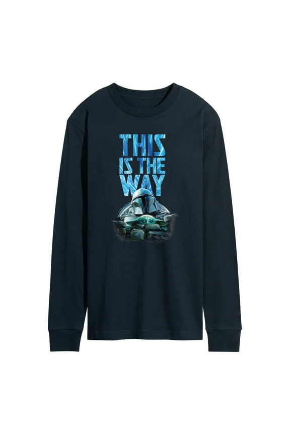 - The Mandalorian This Is The Way Hyperspace - Men's Long Sleeve Graphic T-Shirt
