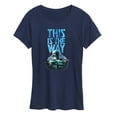 thumbnail image 1 of Star Wars - The Mandalorian This Is The Way Hyperspace  - Wo Men's Short Sleeve Graphic T-Shirt, 1 of 4