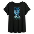 thumbnail image 1 of Star Wars - The Mandalorian This Is The Way Hyperspace  - Womens Oversized Graphic T-Shirt, 1 of 5