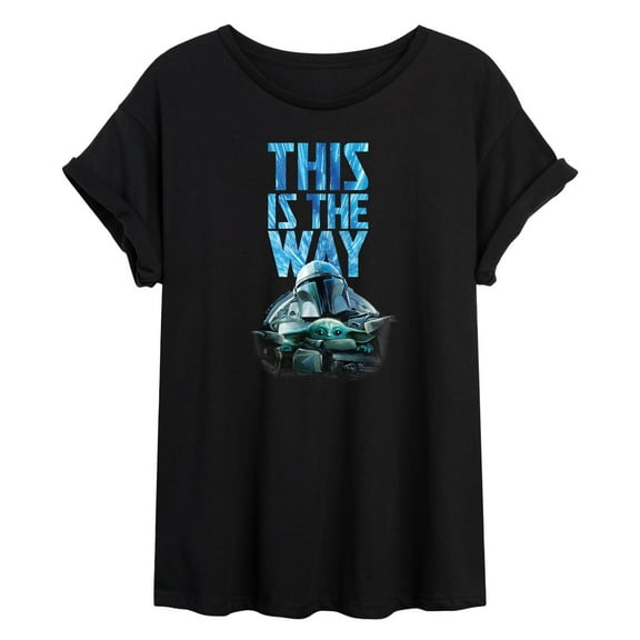 Star Wars - The Mandalorian This Is The Way Hyperspace - Womens Oversized Graphic T-Shirt