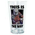 thumbnail image 1 of Star Wars: The Mandalorian This is The Way Mando  Tritan Drinking Cup Clear 24 oz., 1 of 3