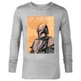 thumbnail image 1 of Star Wars The Mandalorian Vintage Poster - Long Sleeve T-Shirt for Men - Customized-Athletic Heather, 1 of 5
