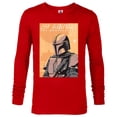 thumbnail image 1 of Star Wars The Mandalorian Vintage Poster - Long Sleeve T-Shirt for Men - Customized-New Red, 1 of 5