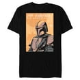 thumbnail image 1 of Star Wars The Mandalorian Vintage Poster - Short Sleeve Blended T-Shirt for Adults - Customized-Black, 1 of 5