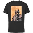 thumbnail image 1 of Star Wars The Mandalorian Vintage Poster - Short Sleeve Cotton T-Shirt for Adults - Customized-Black, 1 of 5