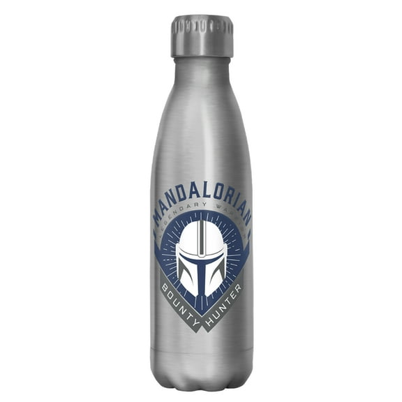 Star Wars: The Mandalorian Warrior Emblem  Stainless Steel Water Bottle Stainless Steel 17 oz.