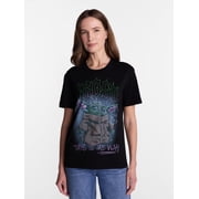 Star Wars The Mandalorian Women's Graphic Tee with Short Sleeves, Sizes XXS-XXL
