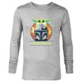 thumbnail image 1 of Star Wars The Mandalorian and Grogu #1 Dad in the Galaxy - Long Sleeve T-Shirt for Men - Customized-Athletic Heather, 1 of 5