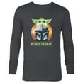 thumbnail image 1 of Star Wars The Mandalorian and Grogu #1 Dad in the Galaxy - Long Sleeve T-Shirt for Men - Customized-Charcoal Heather, 1 of 5