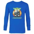 thumbnail image 1 of Star Wars The Mandalorian and Grogu #1 Dad in the Galaxy - Long Sleeve T-Shirt for Men - Customized-Navy, 1 of 5