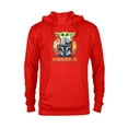 thumbnail image 1 of Star Wars The Mandalorian and Grogu #1 Dad in the Galaxy - Pullover Hoodie for Adults - Customized-Red, 1 of 5