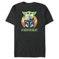 thumbnail image 1 of Star Wars The Mandalorian and Grogu #1 Dad in the Galaxy - Short Sleeve Blended T-Shirt for Adults - Customized-Dark Heather, 1 of 5