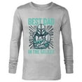 thumbnail image 1 of Star Wars The Mandalorian and Grogu Best Dad in the Galaxy - Long Sleeve T-Shirt for Men - Customized-Athletic Heather, 1 of 5