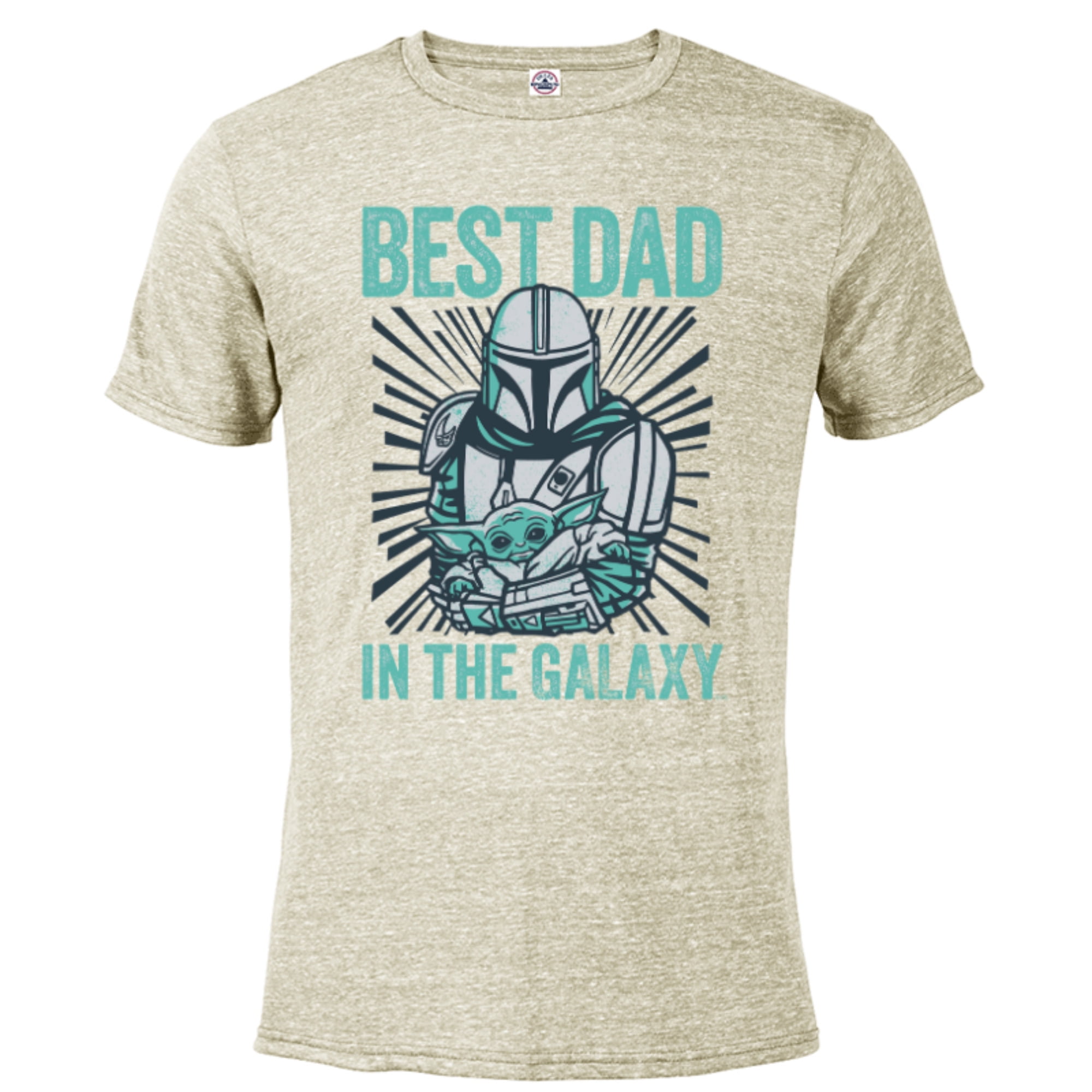 enkelt gang Hurtig konstant Star Wars The Mandalorian and Grogu Best Dad in the Galaxy - Short Sleeve  Blended T-Shirt for Adults - Customized-Putty Snow Heather - Walmart.com