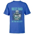 thumbnail image 1 of Star Wars The Mandalorian and Grogu Best Dad in the Galaxy - Short Sleeve T-Shirt for Kids - Customized-Royal, 1 of 5