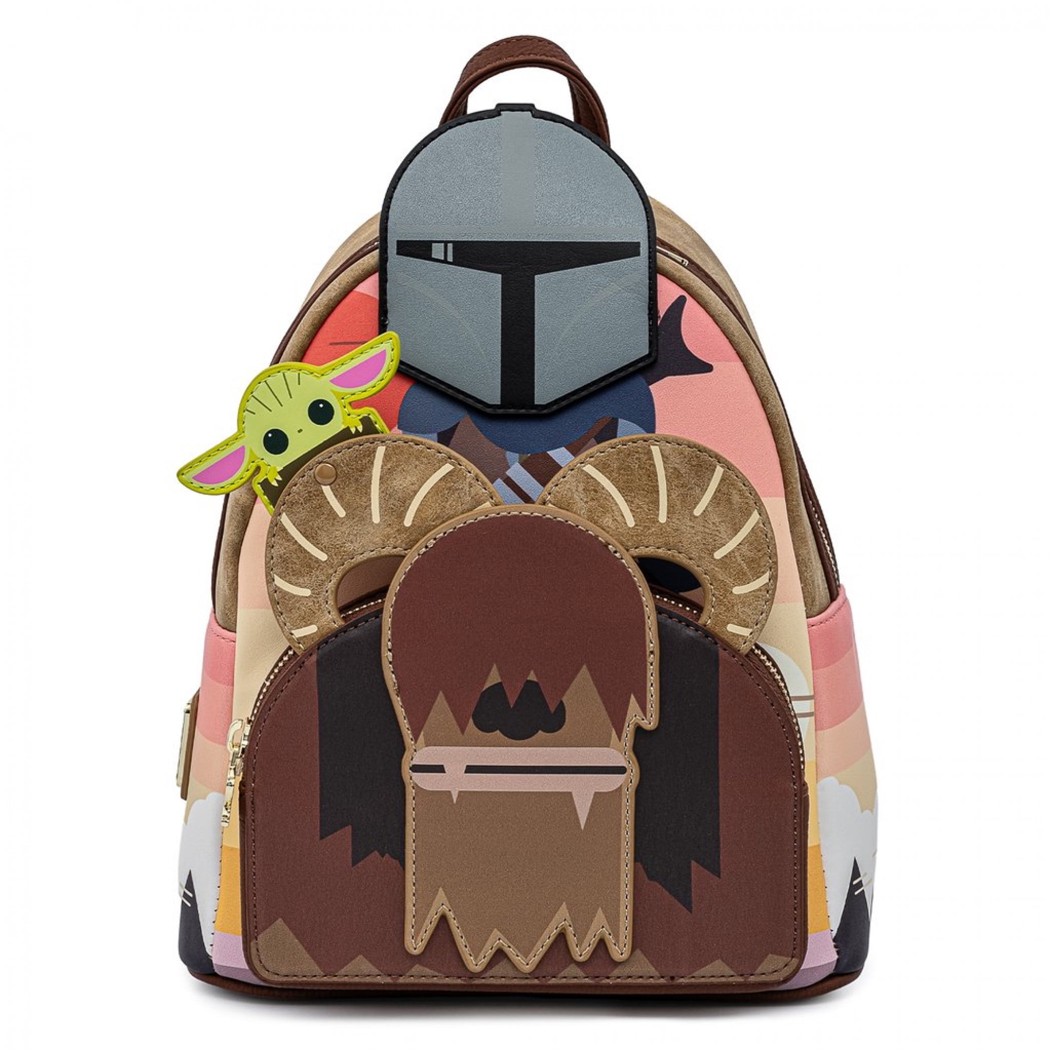 grogu mini backpack Posh Peanut Kid's Star Wars Clear Backpack, One Size Resistant Fabric Star Wars: Grogu Mini Backpack