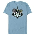 thumbnail image 1 of Star Wars The Mandalorian and Grogu N-1 Starfighter Top View - Short Sleeve Blended T-Shirt for Adults - Customized-Ocean Blue, 1 of 5