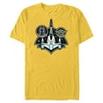 thumbnail image 1 of Star Wars The Mandalorian and Grogu N-1 Starfighter Top View - Short Sleeve Blended T-Shirt for Adults - Customized-Yellow, 1 of 5