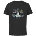 thumbnail image 1 of Star Wars The Mandalorian and Grogu N-1 Starfighter Top View - Short Sleeve Cotton T-Shirt for Adults - Customized-Black, 1 of 5
