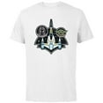 thumbnail image 1 of Star Wars The Mandalorian and Grogu N-1 Starfighter Top View - Short Sleeve Cotton T-Shirt for Adults - Customized-White, 1 of 5