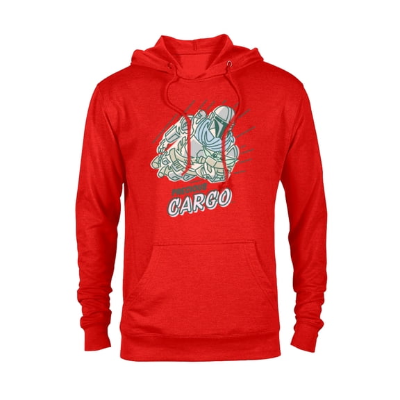 Star Wars The Mandalorian and Grogu Precious Cargo - Pullover Hoodie for Adults - Customized-Red