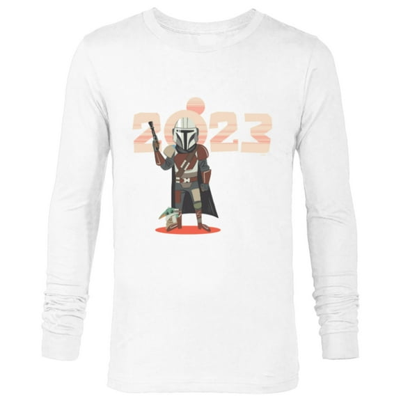 Star Wars The Mandalorian and Grogu Tatooine Suns 2023 - Long Sleeve T-Shirt for Men - Customized-White