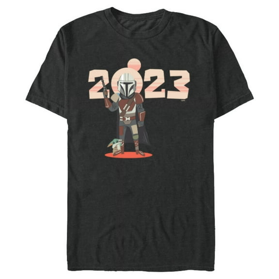 Star Wars The Mandalorian and Grogu Tatooine Suns 2023 - Short Sleeve Blended T-Shirt for Adults - Customized-Dark Heather