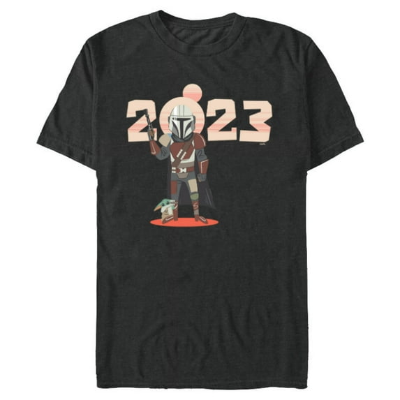 Star Wars The Mandalorian and Grogu Tatooine Suns 2023 - Short Sleeve Blended T-Shirt for Adults - Customized-Dark Heather