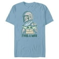thumbnail image 1 of Star Wars The Mandalorian and Grogu This is the Way Cute - Short Sleeve Blended T-Shirt for Adults - Customized-Ocean Blue, 1 of 5
