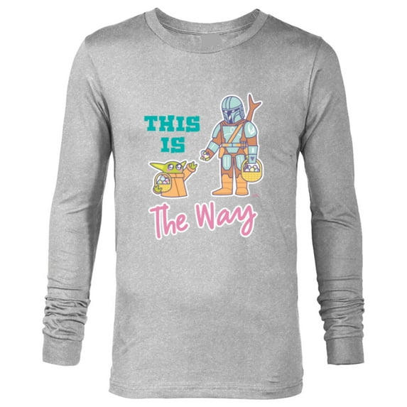 Star Wars The Mandalorian and Grogu This is the Way Easter - Long Sleeve T-Shirt for Men - Customized-Athletic Heather