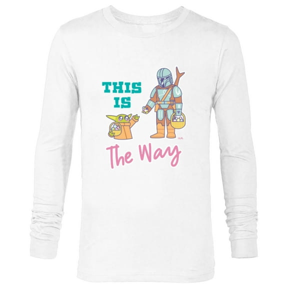 Star Wars The Mandalorian and Grogu This is the Way Easter - Long Sleeve T-Shirt for Men - Customized-White