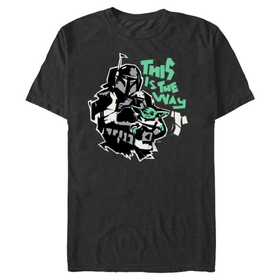 Star Wars The Mandalorian and Grogu This is the Way Raw - Short Sleeve Blended T-Shirt for Adults - Customized-Dark Heather