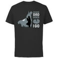 thumbnail image 1 of Star Wars The Mandalorian and Grogu Where Dad Goes I Go - Short Sleeve Cotton T-Shirt for Adults - Customized-Black, 1 of 5