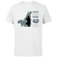 thumbnail image 1 of Star Wars The Mandalorian and Grogu Where Dad Goes I Go - Short Sleeve Cotton T-Shirt for Adults - Customized-White, 1 of 5
