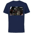 thumbnail image 1 of Star Wars The Mandalorian and The Child Pilot and Co-Pilot - Short Sleeve Cotton T-Shirt for Adults - Customized-Navy, 1 of 5