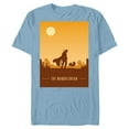 thumbnail image 1 of Star Wars The Mandalorian and The Child Poster - Short Sleeve Blended T-Shirt for Adults - Customized-Ocean Blue, 1 of 5
