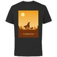 thumbnail image 1 of Star Wars The Mandalorian and The Child Poster - Short Sleeve Cotton T-Shirt for Adults - Customized-Black, 1 of 5