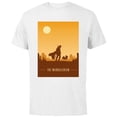 thumbnail image 1 of Star Wars The Mandalorian and The Child Poster - Short Sleeve Cotton T-Shirt for Adults - Customized-White, 1 of 5