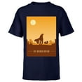 thumbnail image 1 of Star Wars The Mandalorian and The Child Poster - Short Sleeve T-Shirt for Kids - Customized-Navy, 1 of 5