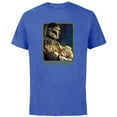 thumbnail image 1 of Star Wars The Mandalorian and the Child Father Figure - Short Sleeve Cotton T-Shirt for Adults - Customized-Royal Heather, 1 of 5