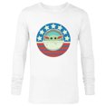thumbnail image 1 of Star Wars The Mandalorian the Child Americana - Long Sleeve T-Shirt for Men – Customized-White, 1 of 5