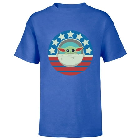 Star Wars The Mandalorian the Child Americana - Short Sleeve T-Shirt for Kids – Customized-Royal