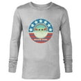 thumbnail image 1 of Star Wars The Mandalorian the Child Snack Time Americana - Long Sleeve T-Shirt for Men - Customized-Athletic Heather, 1 of 5